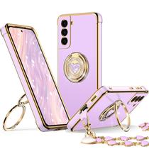 Capa de telefone XYZ para Samsung Galaxy S21 com suporte e anel duplo