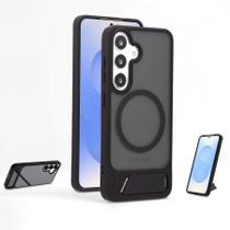 Capa de telefone Yetagso para Samsung Galaxy S24/S25 magnética preta escura