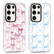 Capa de telefone Yomjew Cute Clear Bow Samsung Galaxy S23 Ultra 5G Capa de telefone Yomjew Cute Clear Bow Samsung Galaxy S23 Ultra 5G
