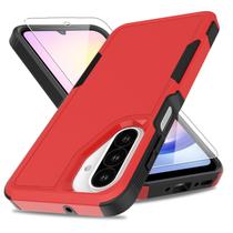 Capa de telefone yuanming Galaxy A26 5G vermelha de camada dupla robusta Capa de telefone yuanming Galaxy A26 5G vermelha de camada dupla robusta