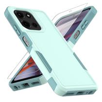Capa de telefone yuanming Moto G 5G 2025 de camada dupla verde à prova de choque Capa de telefone yuanming Moto G 5G 2025 de camada dupla verde à prova de choque