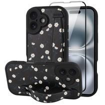 Capa de telefone ZIYE para iPhone 16 de 6,1 polegadas com alça de dedo