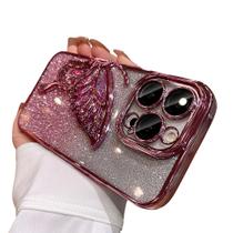 Capa de telefone Zkacase Luxury galvanizada para iPhone 13 rosa