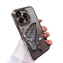 Capa de telefone Zkacase Luxury galvanizada para iPhone 14 prata
