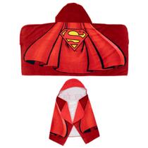 Capa de toalha com capuz Franco Superman DC Comics para crianças