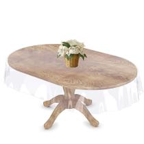 Capa de toalha de mesa FeelingWarm Clear Vinyl 60x90cm oval