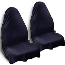 Capa de toalha para assento de carro CORTHENA Universal Front 2 peças preta Capa de toalha para assento de carro CORTHENA Universal Front 2 peças preta