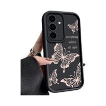 Capa De TPU Macia Com Design De Borboleta Para Samsung Galaxy S26 S25 S24 FE S23 S22 Ultra A16 A56