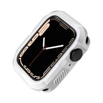 Capa De TPU Macia Para Apple Watch Com Protetor De Tela Para Série 9 8 7 6 5 4 3 SE 2 44mm 40mm 45mm