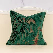 Capa de travesseiro Alerfa Green Teal Square Maple Leaf 50x50cm