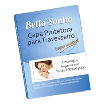 Capa De Travesseiro Antialergico Impermeável 70x50cm 100% Algodão - Master comfort