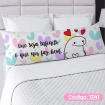 Capa De Travesseiro Corpo Fronha Xuxão Com Ziper Personalizado 1.25x0.45cm Frases Quarto e Decoração Capa De Travesseiro Corpo Fronha Xuxão Com Ziper Personalizado 1.25x0.45cm Frases Quarto e Decoração