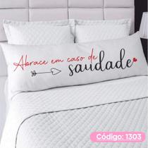 Capa De Travesseiro De Corpo Fronha Xuxão Ziper Personalizado 1.25x0.45cm Frases Quarto e Decoração