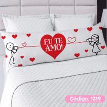 Capa De Travesseiro De Corpo Fronha Xuxão Ziper Personalizado 1.25x0.45cm Frases Quarto e Decoração