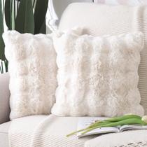 Capa de travesseiro MADIZZ Thick Plush Wool 40x40cm, pacote com 2