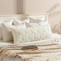 Capa de travesseiro MIULEE Fall 14x36 cm de comprimento, corpo lombar, creme, branca Capa de travesseiro MIULEE Fall 14x36 cm de comprimento, corpo lombar, creme, branca