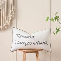 Capa de travesseiro Sanmetex Nana Remember I Love You 30x50cm