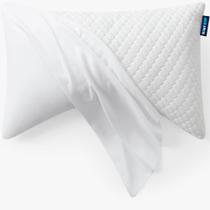Capa de travesseiro Sidney Sleep Mini Almofada curva 38x51cm branca