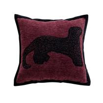Capa de travesseiro vintage com estampa de leopardo de poliéster 45x45cm