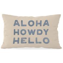 Capa de travesseiro Wheatwin Blue Coastal Howdy 30x50cm Flanelette