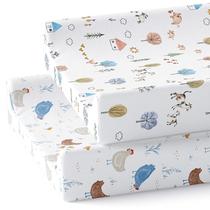 Capa de trocador para bebês, pacote com 2 unidades Sorrel + Fern Farm Animals