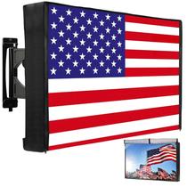 Capa de TV externa HOMEYA American Flag 60-65 polegadas à prova d'água