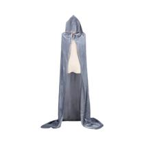 Capa De Veludo Com Capuz Capa Medieval Bruxa Vampiro Traje Halloween Natal Cosplay