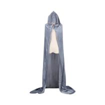 Capa de Veludo com Capuz - Fantasia de Grim Reaper para Halloween