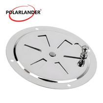 Capa De Ventilação Redonda De 4 Polegadas Em Aço Inoxidável 316 Para RV, Barco E Marinha