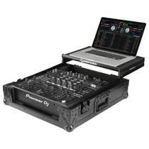 Capa de viagem Odyssey Pioneer DJ DJM-A9 Black Label com plataforma de laptop