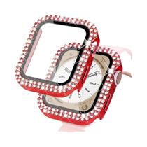 Capa De Vidro Temperado Diamond Starlight Para Apple Watch Series 9 8 7 6 5 4 3 SE 45mm 41mm 40mm