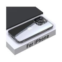 Capa de Vidro Temperado para iPhone 15/14/13/12/11 Pro Max - Transparente e à Prova de Choques Capa de Vidro Temperado para iPhone 15/14/13/12/11 Pro Max - Transparente e à Prova de Choques