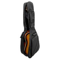 Capa De Violão Preta Jumbo Acolchoada Luxo Case Bag