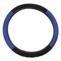 Capa de volante 38 cm bordada (type r) preta/azul - Novat Capa de volante 38 cm bordada (type r) preta/azul - Novat