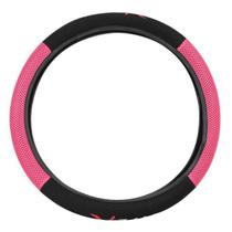 Capa de Volante 38 cm Bordada (TYPe R) Preta/Rosa - Novat