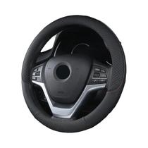 Capa De Volante Antiderrapante De Couro PU Respirável De 38cm, Protetor Universal De Fibra Trançada