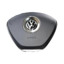 Capa De Volante De Alumínio Com Logo Para VW Golf, Polo, Tiguan, Passat, Touran, Scirocco, Beetle,
