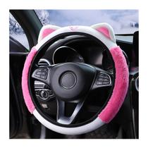 Capa de volante de carro Bittwee Fluffy Plush Winter Warm