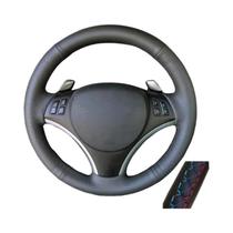 Capa De Volante De Carro Em Couro Antiderrapante Para BMW Série 1 E81 E82 E87 E88 Série 3 E90 E91 Capa De Volante De Carro Em Couro Antiderrapante Para BMW Série 1 E81 E82 E87 E88 Série 3 E90 E91