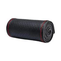 Capa De Volante De Carro Em Couro Legítimo Trançada Protetor Anti-Risco Acessórios