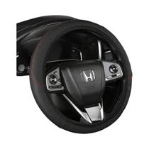 Capa De Volante De Carro Em Couro PU Antiderrapante E Respirável Em Fibra De Carbono 37-38.5cm