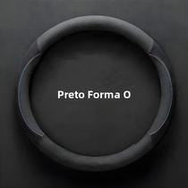 Capa De Volante De Carro Universal De Couro Suede Respirável 37-38cm Acessórios Para Carro