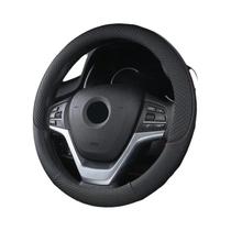 Capa de Volante de Couro PU Respirável - 38cm, Antiderrapante e Universal
