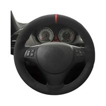 Capa De Volante Em Camurça Preta Para BMW M Sport M3 E90 E91 E92 E93 E87 E81 E82 E88 X1 E84 Capa De Volante Em Camurça Preta Para BMW M Sport M3 E90 E91 E92 E93 E87 E81 E82 E88 X1 E84