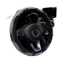 Capa De Volante Em Couro De Fibra De Carbono Para Decoração De Interior De Carro Design Esportivo