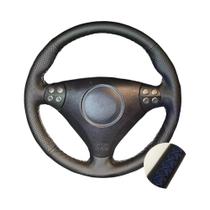 Capa De Volante Em Couro Microfibra Costurada À Mão Para Mercedes Benz Classe C SLK W203 R171 Capa De Volante Em Couro Microfibra Costurada À Mão Para Mercedes Benz Classe C SLK W203 R171