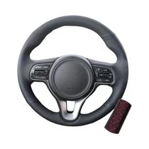 Capa De Volante Em Couro Microfibra Para Kia Sportage KX5 K5 Optima Com Acabamento Perfurado Capa De Volante Em Couro Microfibra Para Kia Sportage KX5 K5 Optima Com Acabamento Perfurado