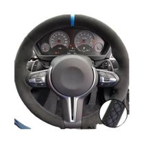 Capa De Volante Em Couro Suede BMW Costurada À Mão M2 F80 M3 F82 M4 F85 X5 M X6 M F30 F33 F86 F87