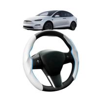 Capa De Volante Em Fibra De Carbono Personalizada Para Tesla Model Y 2020-2026 E Model 3 2017-2025 Capa De Volante Em Fibra De Carbono Personalizada Para Tesla Model Y 2020-2026 E Model 3 2017-2025
