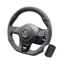 Capa De Volante Em Suede DIY Para VW Golf 6 GTI MK6 Polo Scirocco Passat CC R-Line